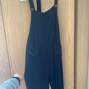 Shein Black Overalls